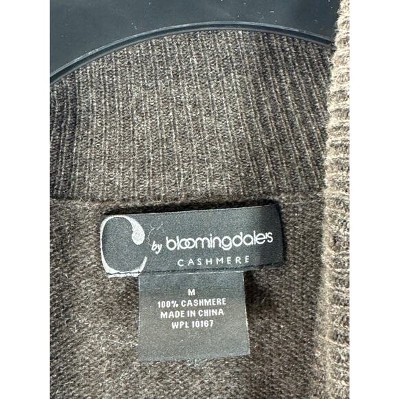 C BY BLOOMINGDALES Women's Brown Cashmere Turtleneck Pullover Sweater SZ M - Picture 9 of 9
